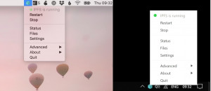 IPFS Desktop - náhled
