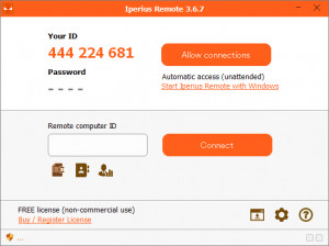 Iperius Remote - náhled