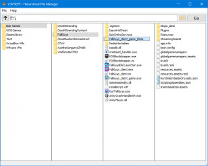 Hierarchical File Manager - náhled