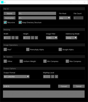 TexconvGui - náhled