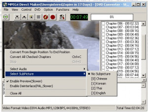 MPEG4 Direct Maker - náhled