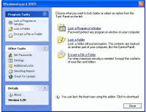 WindowsGuard 2005 - náhled