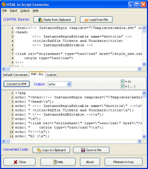 HTML Converter - náhled
