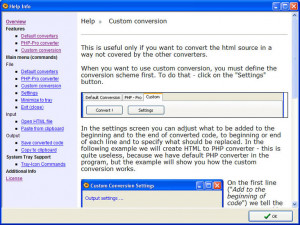 HTML Converter - náhled
