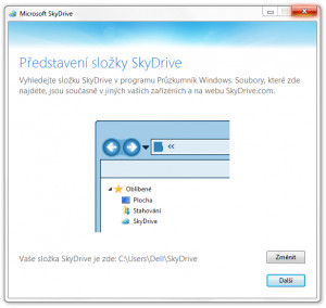 SkyDrive - náhled