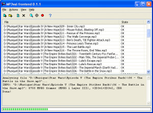MP3val - náhled