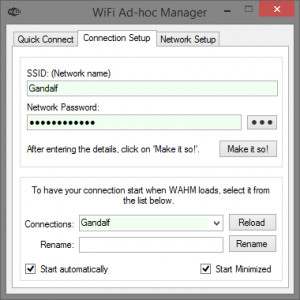 WiFi Ad-hoc Manager - náhled