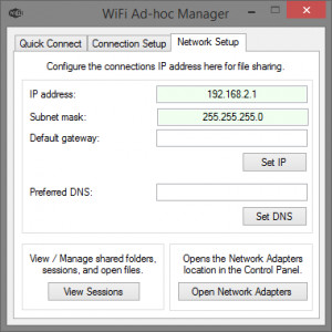WiFi Ad-hoc Manager - náhled