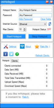 mHotspot - náhled