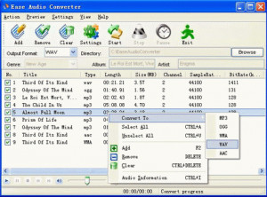 Ease Audio Converter - náhled