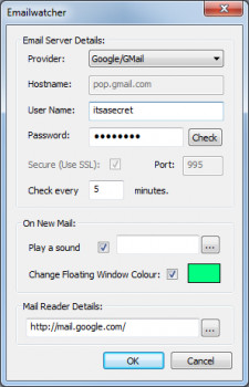 Emailwatcher  - náhled