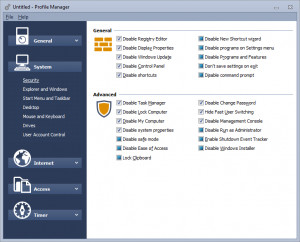 WinLock Remote Administrator - náhled