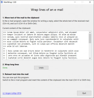 MailWrap  - náhled