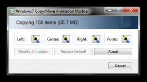 Windows7 Copy/Move Animation Modder - náhled