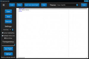 Simple Batch IDE - náhled