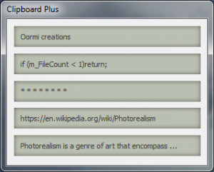 ClipBoard Plus - náhled