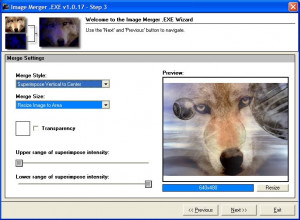 Image Merger .EXE - náhled