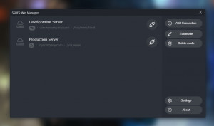 SSHFS-Win Manager - náhled