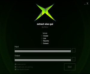 extract-xiso-gui - náhled