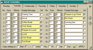 Week Scheduler - náhled