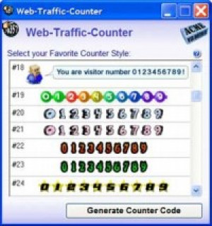 Web Traffic Counter - náhled