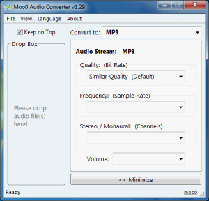 Moo0 AudioTypeConverter - náhled