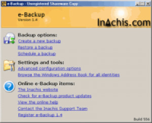 e-Backup - náhled