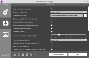 GDownloader - náhled