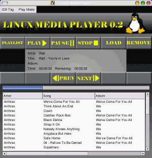 Linux Media Player - náhled