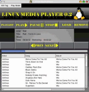 Linux Media Player - náhled