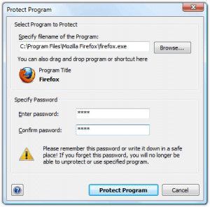 Program Protector - náhled