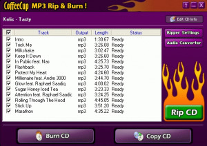 CoffeeCup MP3 Ripper & Burner  - náhled