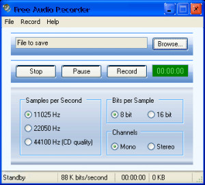Free audio recorder - náhled