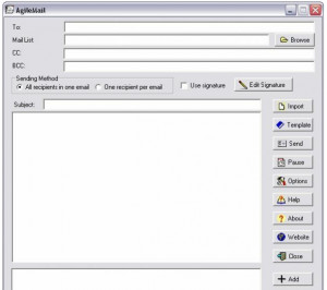 AgileMail - náhled
