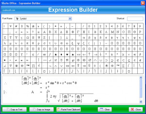 SSuite Office - Math Expression Builder - náhled