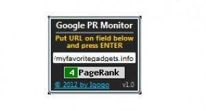 Google PR Monitor - náhled