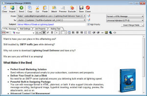 Lightning Email Deliverer - náhled