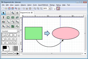 Dia Diagram Editor - náhled