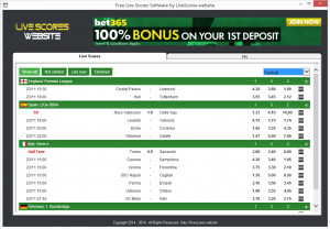 Live Scores - náhled