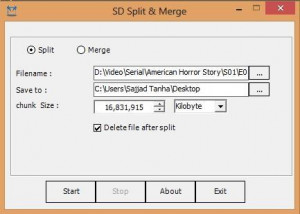 SD Split and Merge - náhled