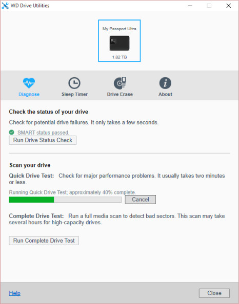 new version 2.0.0.63 of wd drive utilities