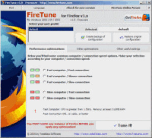 FireTune - náhled