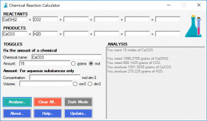 Chemical Reaction Calculator - náhled
