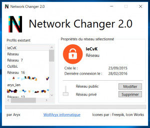 Network Changer - náhled