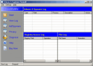 Adware & Spyware Firewall - náhled