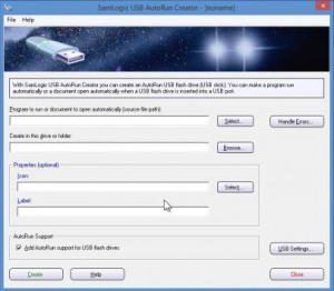 SamLogic USB AutoRun Creator - náhled