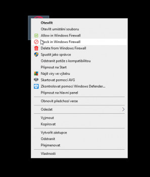 Firewall Context Menu - náhled