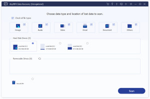AnyMP4 Data Recovery - náhled