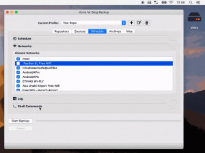Vorta Backup Client - náhled