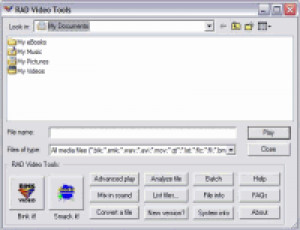 RAD Video Tools - náhled